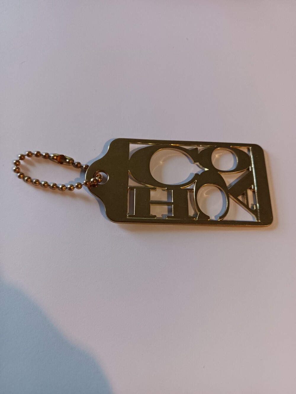 Coach Authentic 70th Anniversary Gold Metal Hangtag NWOT Very Rare